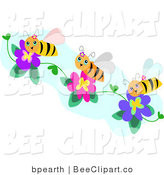 Black And White Smiling Bee