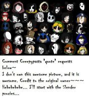 Creepypasta quotes request box thing by LillaStjerne