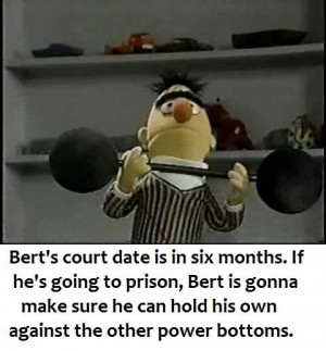 Sesame Street -Bert doing some lifts