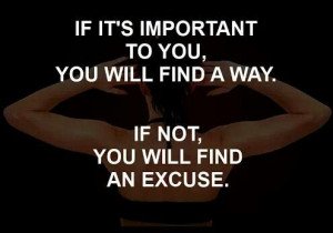 Notice how many excuses you've been getting? Yep. So did I
