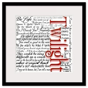 ... Wall Art > Framed Prints > Movie Twilight Quotes Gifts Framed Print
