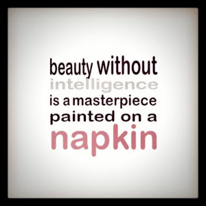 beauty without intelligence