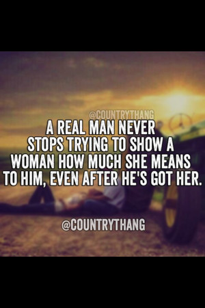 real man...