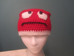 Crochet Anger Hat/Inside Out the Movie by Francesca4me on Etsy