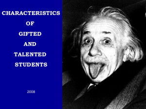 Characteristics of gifted students