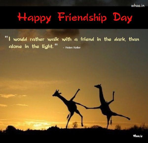 Happy Friendship Day Greetings Sun shine Natural Quote With giraffe HD ...