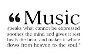 musical quote music is the best solution turn on music