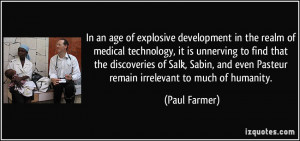 In an age of explosive development in the realm of medical technology ...