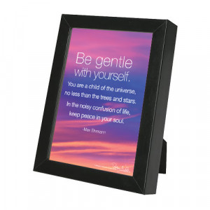 Be Gentle With Yourself” Inspirational Quote Framed Print by Robyn ...