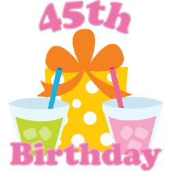 45th_birthday_party_greeting_card.jpg?height=250&width=250&padToSquare ...