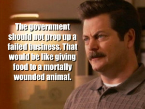 Ron Swanson's 12 wisest quotes about the government [PHOTOS]