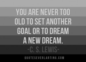 You are never too old....