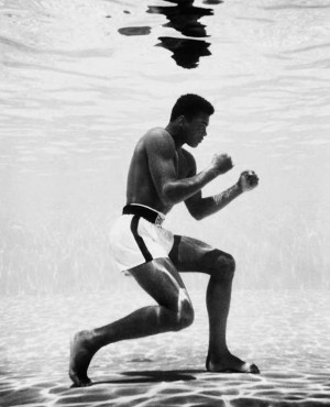 Muhammad Ali underwater