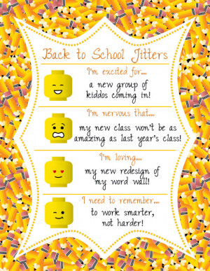Back to School Jitters Linky Party!