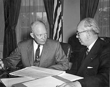 Eisenhower and Strauss discuss Operation Castle , 1954.