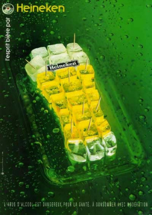 Heineken ice cubes - fab alcohol ads