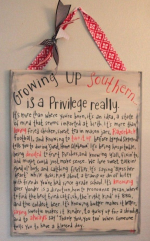 Razorback Growing Up Southern sign by LetterMeThis on Etsy, $40.00