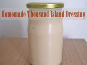 Yummy Taco Salad with Homemade Thousand Island Dressing