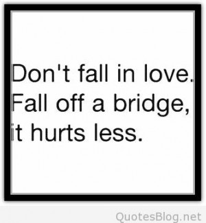Don’t fall in love funny quote