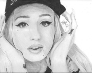 Iggy Azalea Drawing / Art Print