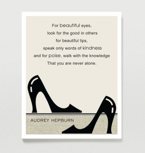 Motivational Inspirational Art Audrey Hepburn Quote by Quotology, $18 ...