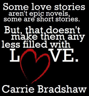 Carrie Bradshaw on relationships.