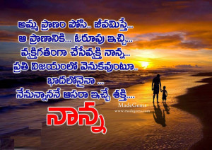 Happy Father's Day Telugu Quotes Text Message
