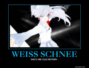 Weiss Schnee RWBY by Overlordflinx