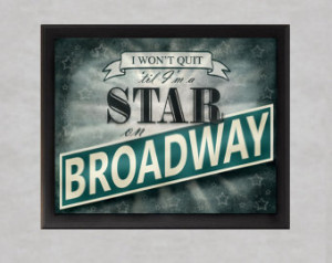 Broadway Star - photographic print - New York City Theater George ...