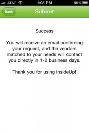Download InsideUp Vendor Quotes iPhone iPad iOS