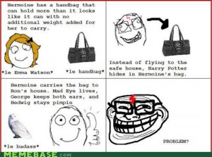 ... hermione is spelled wrong i also know it s not a handbag it s not