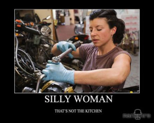 Silly woman!