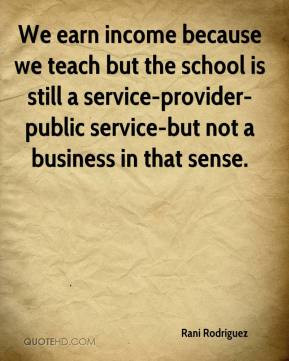 ... service-provider-public service-but not a business in that sense