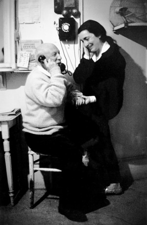Picasso and Jacqueline at La Californie , 1962