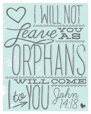 John 14:18 November Adoption Awareness