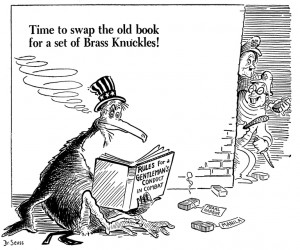 Time to swap the old book for a set of brass knuckles, published by PM ...