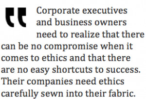 Corruption in Business, and the Importance of Ethics