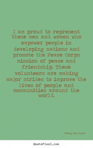Marchant picture quote - I am proud to represent these men and women ...
