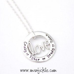 Mrs fickle's Love available at mrsfickle.com Personalised hand stamped ...