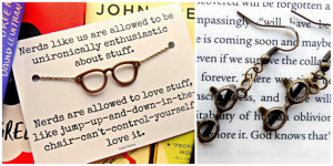 John Green Nerd Quote Glasses Charm Necklace And Earrings Jewellery ...