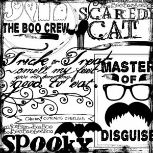 Halloween Word Art, Halloween Scrapbooking Title Quotes, Photoshop ...