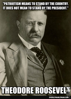 Theodore Roosevelt defines patriotism