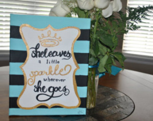 Hand Painted Canvas Quote 