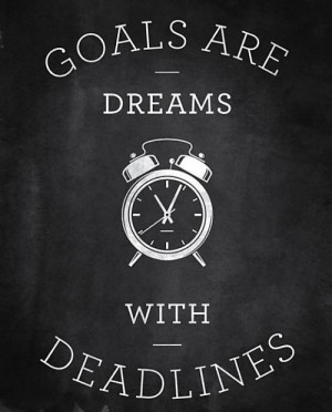 Goals are dreams with deadlines. (via http://loljam.com/post/6156 ...