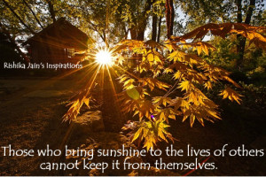 Life Sunshine Inspirational Quotes About Love Happiness