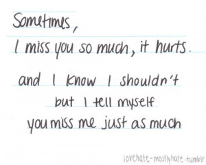 lies #believe #love #hate #i miss you
