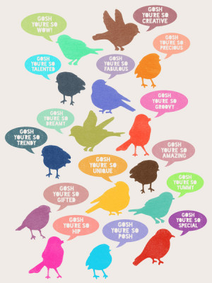 Birdsong Gosh Quotes by Rachel Burbee & Garima Dhawan Art Print