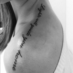 Quotable Tattoos , shoulders