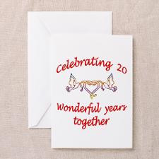 Cute 20th wedding anniversary Greeting Card