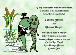 Fish Wedding Invitations from Wedding Invitations Plus